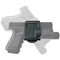 Worldshopping4U táctica nueva gira 360 Glock Clip-MOLLE cinturón Holster para Glock 17 19 22 23- negro